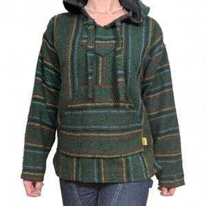 Molina green and yellow striped hoodie
